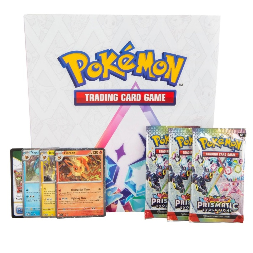 New! Pokemon TCG Scarlet & Violet 8.5 Prismatic Evolutions Poster Collection - Picture 4 of 13
